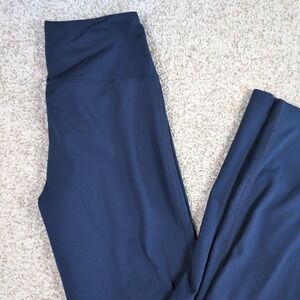 Seahorse Fine Bootcut Yoga Pants S High Waist Athletic Flare Leggings Blue Small